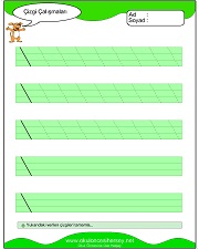 okul öncesi çizgi çalışma sayfaları